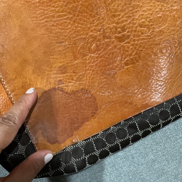 Kate Spade Brown Jacquard Red & Brown Bag - Picture 5 of 16